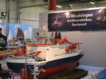 A large scale working model of the research ice breaker RV Polarstern. The ship was commissioned in 1982 and is operated by the Alfred Wegener Institute of Polar and Marine Research based in Bremerhaven.